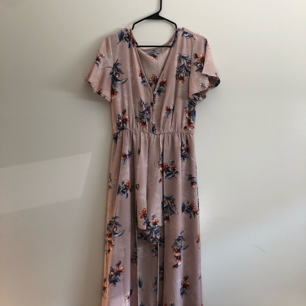 Mauve//Floral Dress
